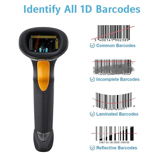 Symbol LS2208 General Purpose Handheld 1D Bi-Directional Laser Barcode Scanner - Image 4