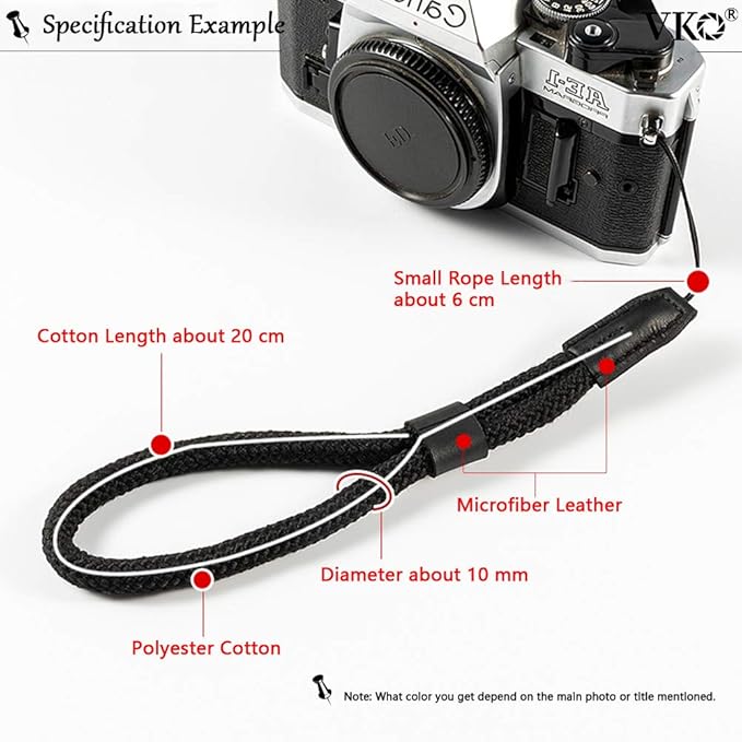 VKO Soft Camera Wrist Strap, Rope Hand Strap - Image 2