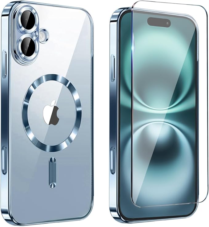 Magnetic Glossy Case for iPhone 17, iPhone17 Phone Case Slim Clear Luxury by Unknown