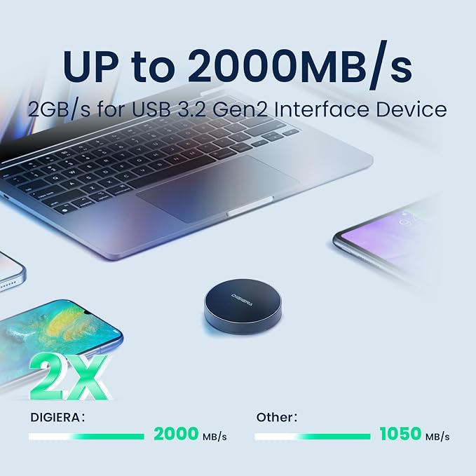 DIGIERA 1TB Magnetic Portable SSD, External Solid State Drives - Image 4