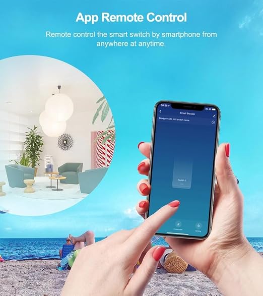 Tuya App Smart WiFi Control Switch, 30A Max Output, Add WiFi Remote to Lights - Image 3