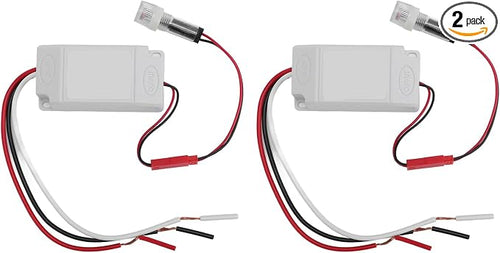 2 Pack Photocell Light Sensor Switch Dusk to Dawn Auto On Off Outdoor Light by Eujgoov