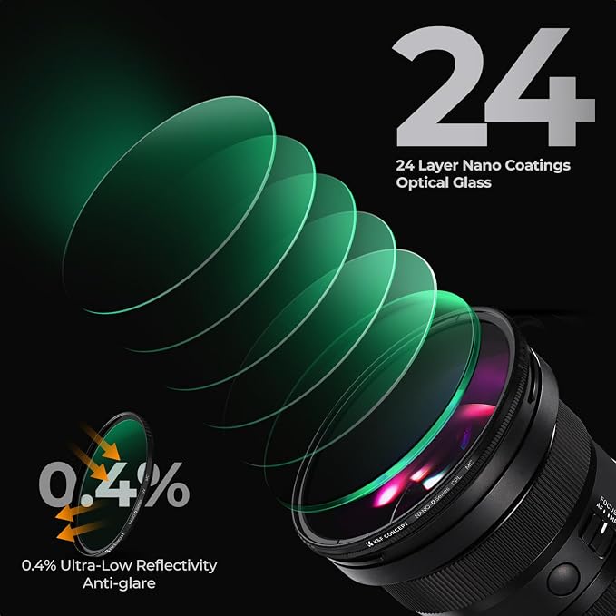 K&F CONCEPT 52mm Circular Polarizer Lens Filter - Image 4