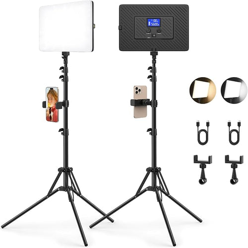 2 Pack Led Video Light Kit by Kmasic