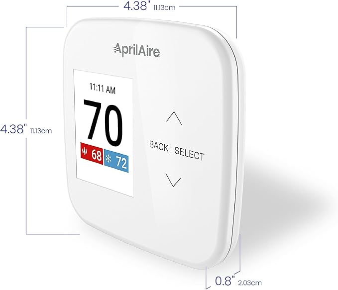 AprilAire S86WMUPR Wi-Fi Programmable Thermostat, 2H/2C Heat/Cool Stages or - Image 14