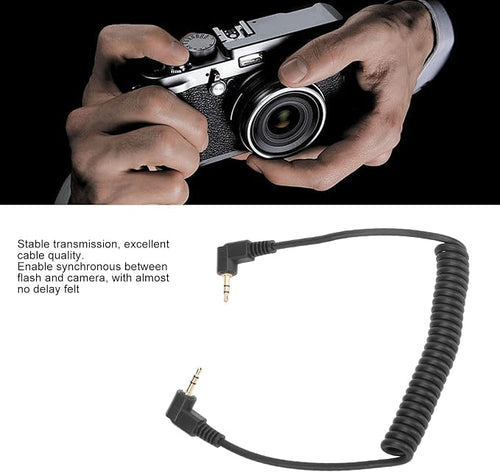2.5mm F2 Remote Control Shutter Release Cable Cord, Flash Sync Cable 2.5mm Male - Image 2