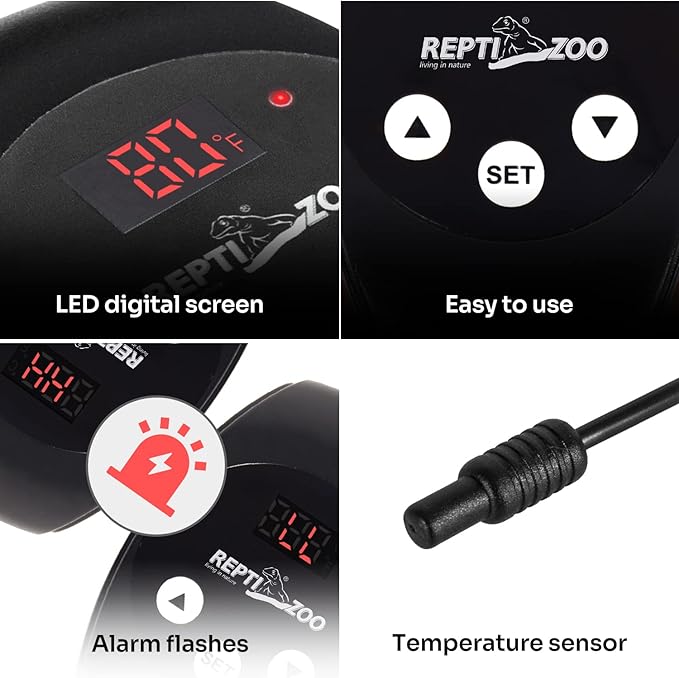 REPTIZOO Dimming Thermostat, PID Temperature Controller - Image 4