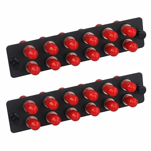 2-Pack 12 Simplex ST Fiber Patch Panel by Duogaliaopticalfiberproduct