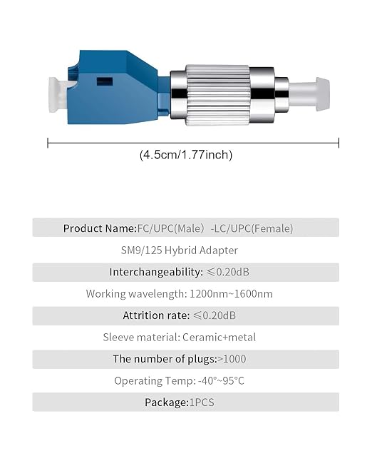 Moocci 25 Pcs Visual Fault Locator Fiber Adapter, Fiber Optic Connector - Image 6