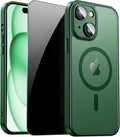 for iPhone 15 Plus Case with Privacy Screen Protector and Camera Protection by ZOZDOKG