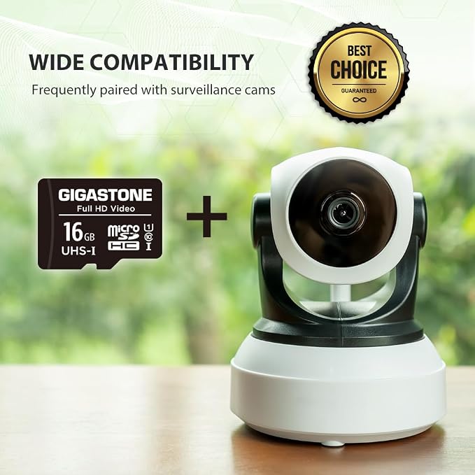 GIGASTONE 16GB Micro SD Card 5-Pack, FHD Video, Surveillance Security Cam - Image 4
