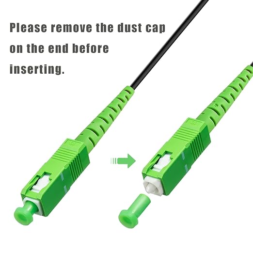 5 Meters SC/APC to SC/APC Fiber Optic Internet Cable, Armored Single Mode Patch - Image 6