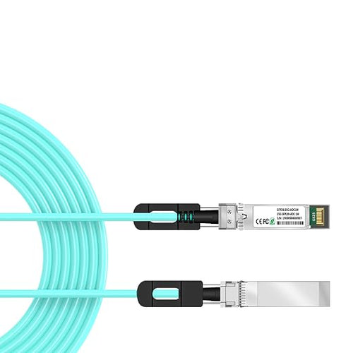 25G SFP28 to SFP28 Active Optical Cable, 25Gb AOC Calbe 30M/98.4FT OM3 by lidkew