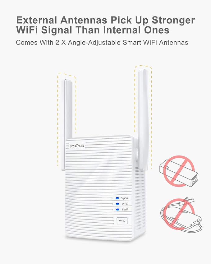 BrosTrend AC1200 WiFi to Ethernet Adapter, 1200Mbps Dual Band Universal - Image 6