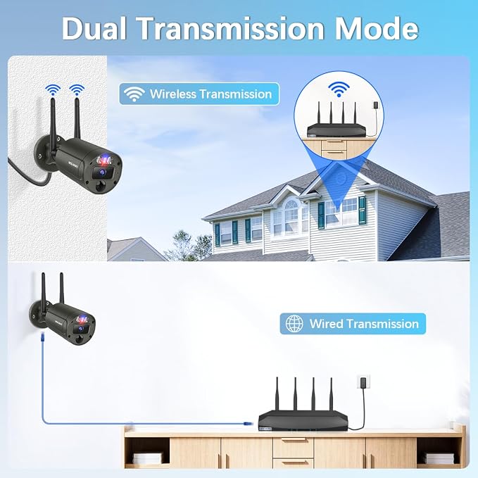 【130° Ultra Wide-Angle】 Wireless Security Camera System, Outdoor WiFi Cameras - Image 6