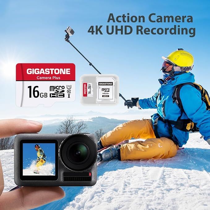 Gigastone 16GB Memory Card Pack of 2 Cards, Camera Plus Series, Speed Up to - Image 4
