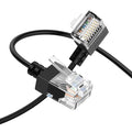 Cat6A Ethernet Cable 90 Degree Right Angled 3.3FT, Flexible Slim & Ultra Thin by Thzzhnno