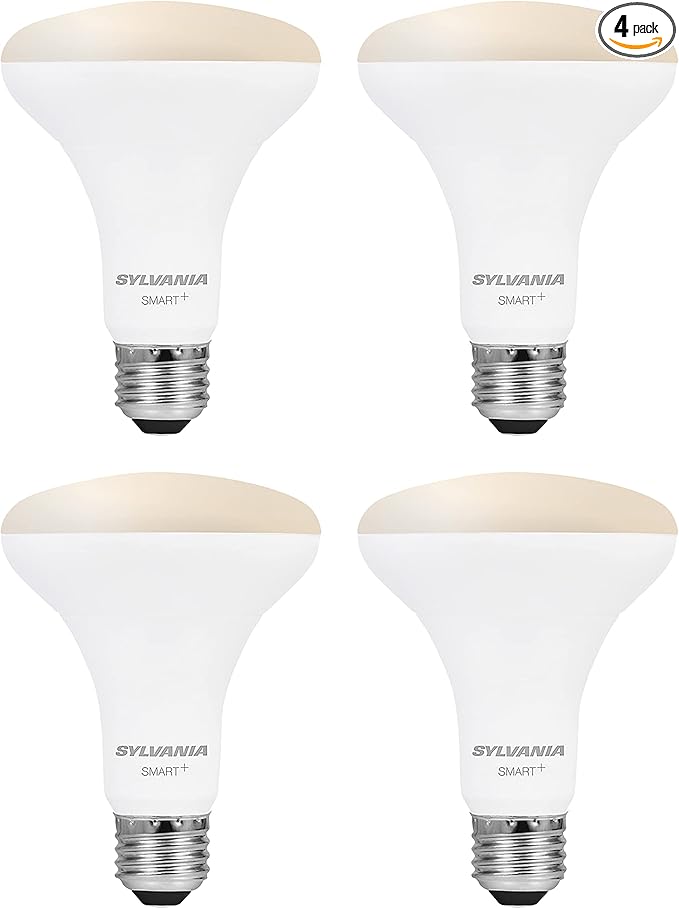 Sylvania WiFi LED Smart Light Bulb, 65W Equivalent Dimmable Soft White BR30 by LEDVANCE
