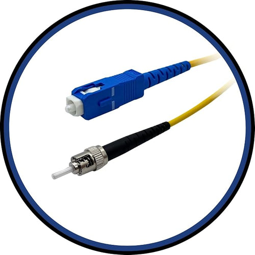 1M / 3ft SC/UPC to ST/UPC Fiber Optic Patch Cable by PacSatSales++-+Premium+Fiber
