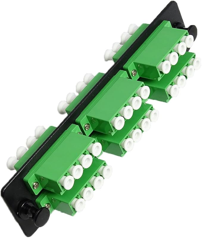 RiteAV LGX Footprint Fiber Optic Cable LC Adapter Patch Panel 12 Ports Loaded by RiteAV