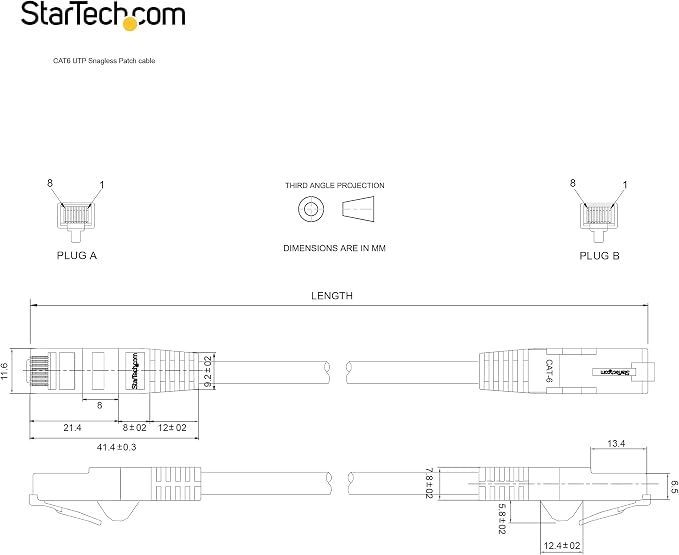 StarTech 2ft CAT6 Ethernet Cable - Image 6
