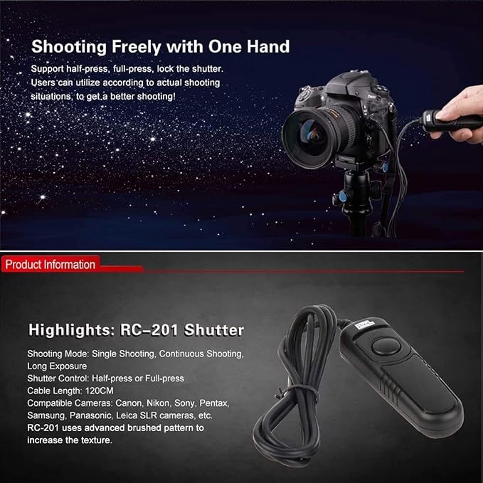 Pixel Remote Commander Shutter Release Cable DC2 Compatible - Image 4