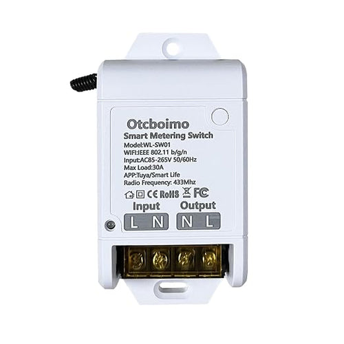 30A Hight Power WiFi Wireless Smart Switch by Otcboimo