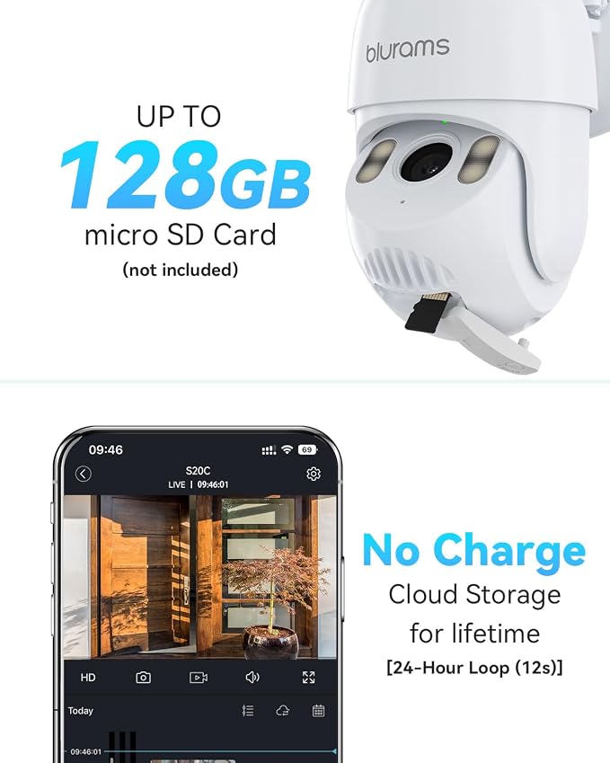 blurams 2K Outdoor Camera Wired, 5GHz/2.4GHz Wi-Fi Cameras - Image 7