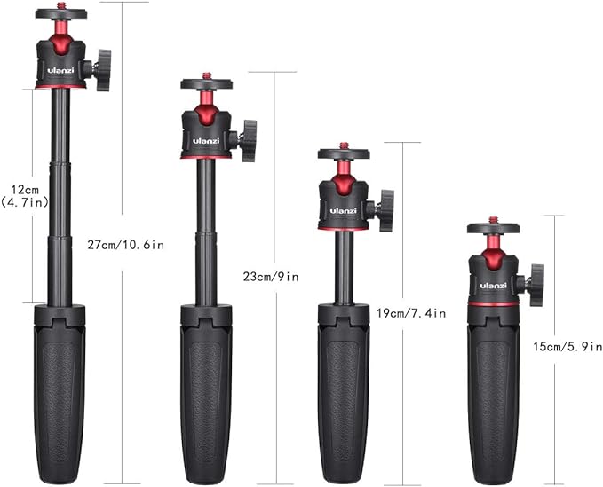 ULANZI MT-08 Extension Pole Tripod, Mini Selfie Stick Stand Handle Grip - Image 5