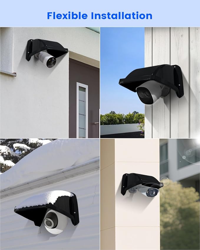 Universal Security Camera Sun Rain Cover Shield, ABS Plastic Weatherproof - Image 8