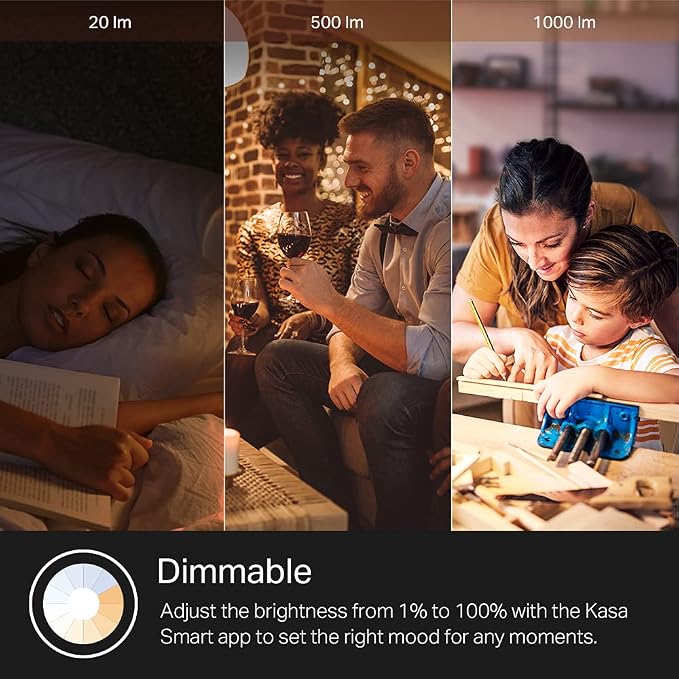Kasa Smart Light Bulbs, 1000 Lumens High Brightness, 16M Color Changing - Image 7