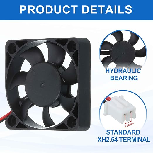 MECCANIXITY 4010 Fan 40mm x 10mm 1-3/5 Inch 24V Small Plastic Cooling Fan 2 Pin - Image 4
