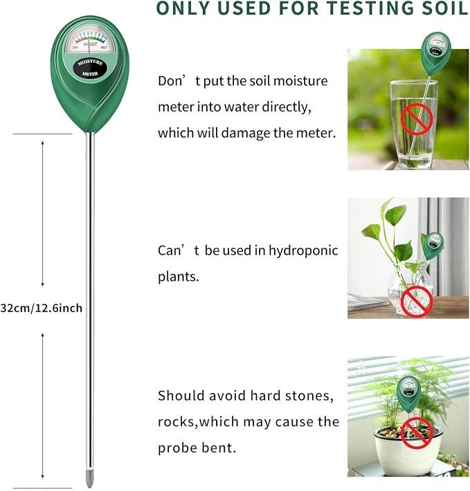 Censinda Soil Moisture Meter, Long Probe Soil Moisture Monitor - Image 6