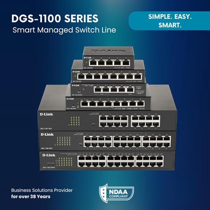 D-Link 24-Port Gigabit Smart Managed PoE+ Switch | 12 PoE+ Ports - Image 11