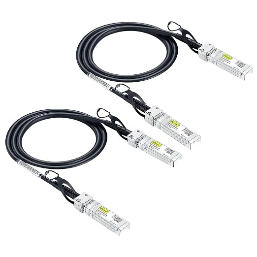 10Gtek SFP+ DAC Twinax Cable, 10G SFP+ to SFP+ Direct Attach Copper Patch by 10Gtek