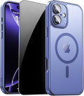 for iPhone 16 Case with Privacy Screen Protector and Camera Protection by ZOZDOKG
