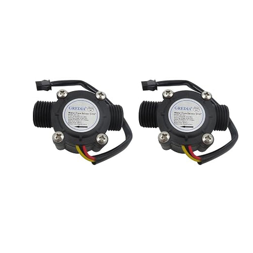 1/2" Water Flow Sensor Food-Grade Switch Hall Effect Flowmeter Fluid Meter by Unknown
