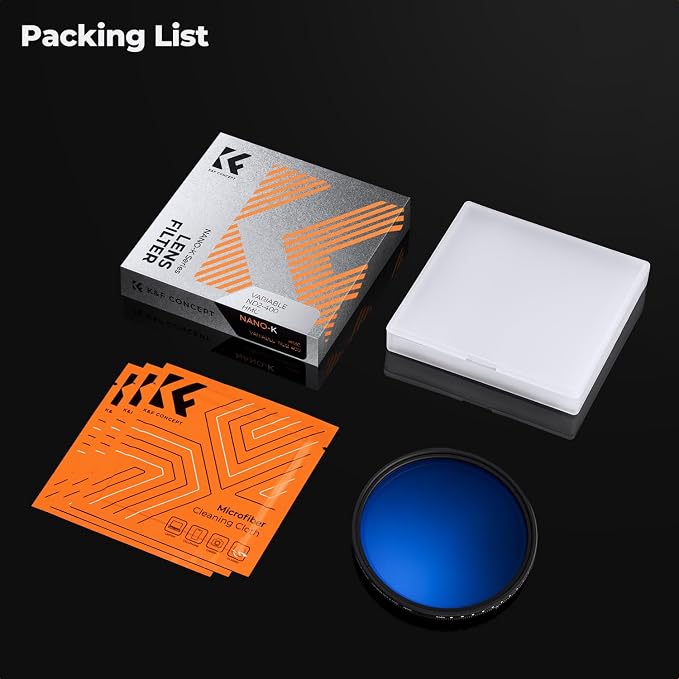 K&F CONCEPT 62mm Variable ND Lens Filter ND2-ND400 18 Multi-Layer Coatings - Image 7