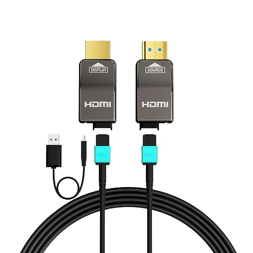 RUIPRO 8K Detachable Full Fiber Optic Armored DisplayPort Cable 1.4, 32.4 Gbps by RUIPRO-ProfessionalQualityVideoandAudioYouCanSeeandHear