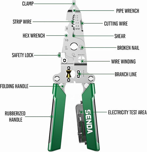 18 in 1 Foldable Wire Stripper - Image 2