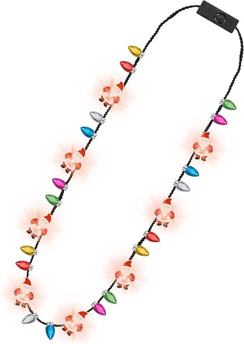 1PCS Light up Christmas Necklace, 3 Modes Multicolor Christmas Accessories by Traplace
