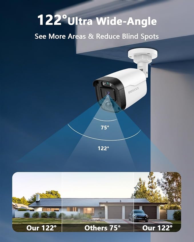 5MP Wired Security Camera System Outdoor, 8CH DVR - Image 2