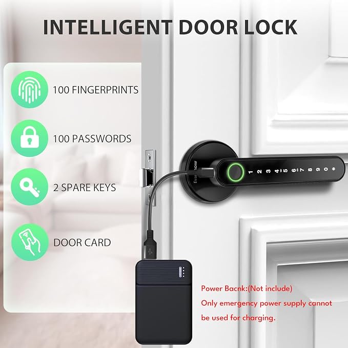 Fingerprint Door Lock Biometric Door Knob - Image 5