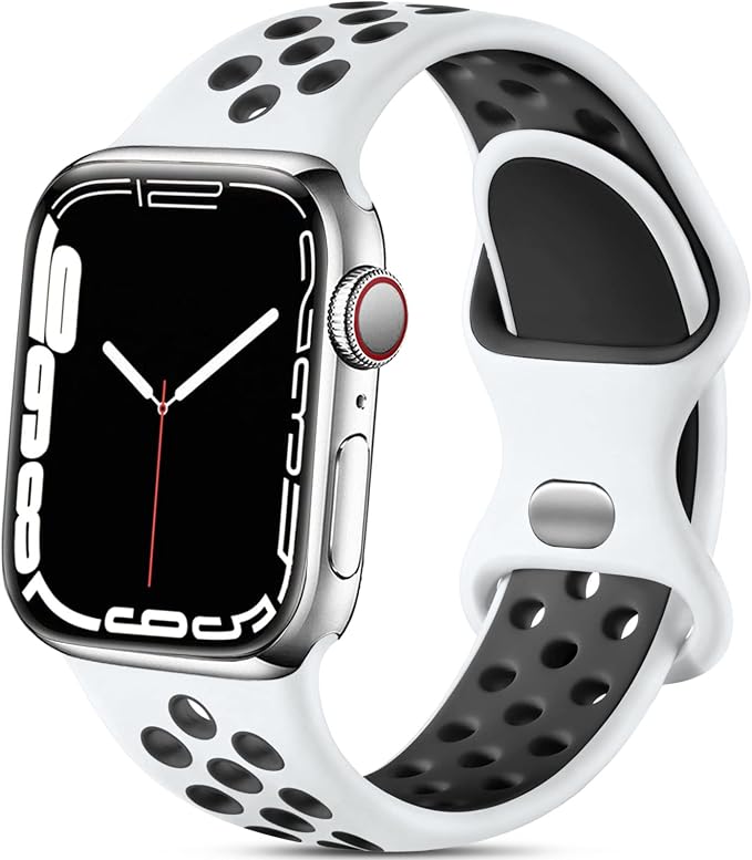 Lerobo Compatible with Apple Watch Band 44mm 45mm 42mm 46mm 49mm, Soft Silicone by Lerobo