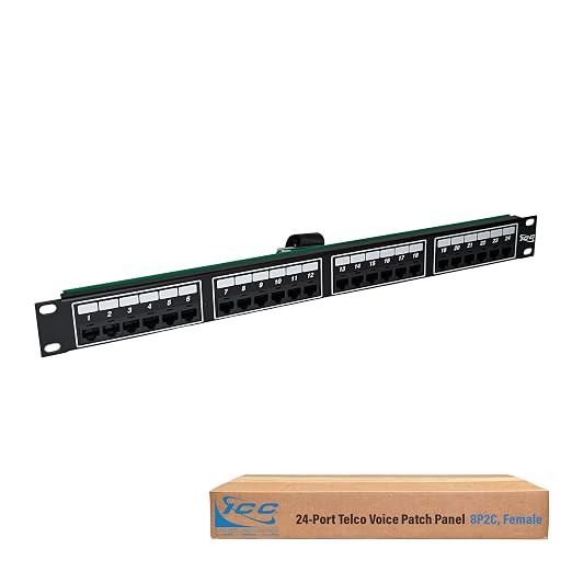 ICC Voice 8P2C Telco Patch Panel by ICC