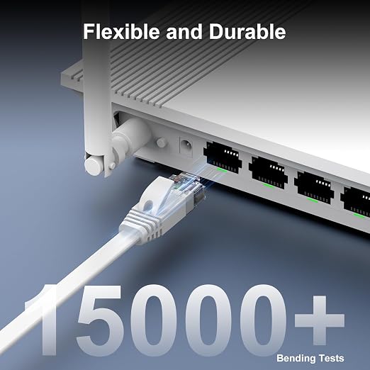 Cat 6 Ethernet Cable 1 ft Flat Internet Network Cables - Image 6
