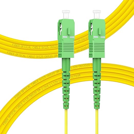 FLYPROFiber- OS2 3M SC/APC to SC/APC Fiber Path Cable, Single Mode Fiber by FLYPROFiber