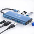UtechSmart USB C Hub, Ethernet Multiport Adapter 6 in 1 USB C to HDMI Dock by UtechSmart