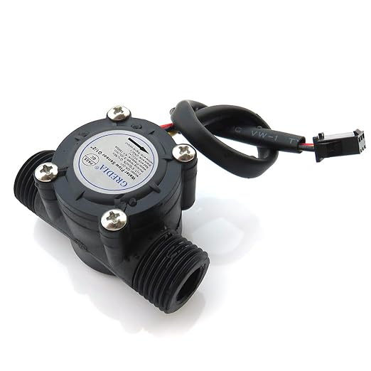 1/2" Water Flow Sensor Food-Grade Switch Hall Effect Flowmeter Fluid Meter - Image 2