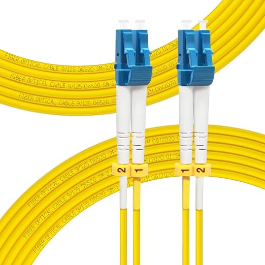 FLYPROFiber- 8M OS2 SingleMode LC to LC Fiber Patch Cable | Length Options: by FLYPROFiber